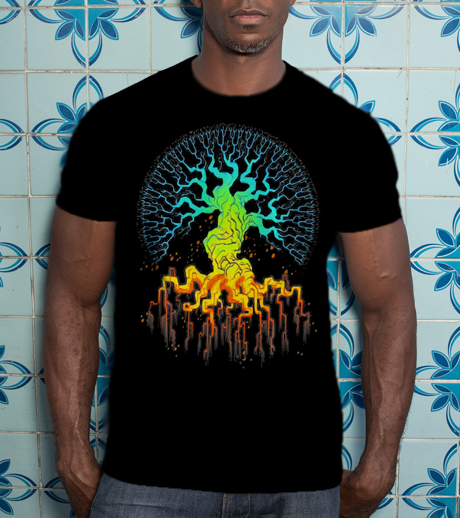 Tree Of Life Radiant Vibrant Roots And Branches T-Shirt