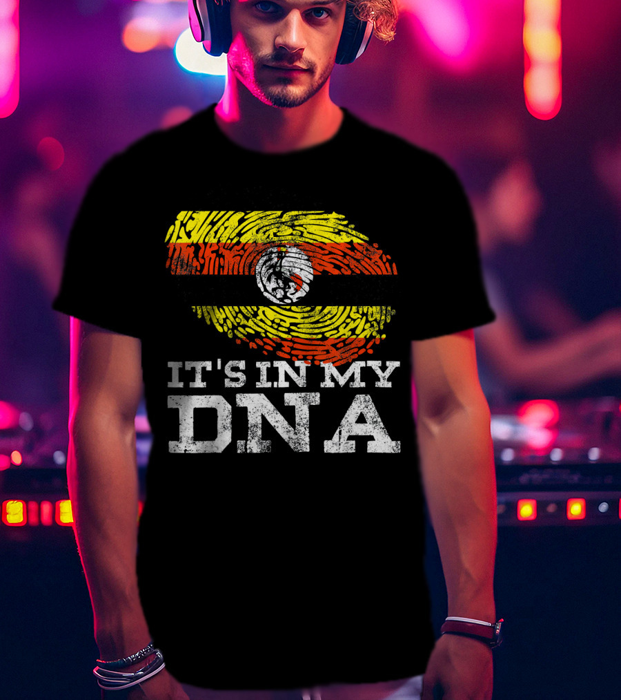 It's In My DNA Ugandan Flag Heritage Pride Africa T-Shirt