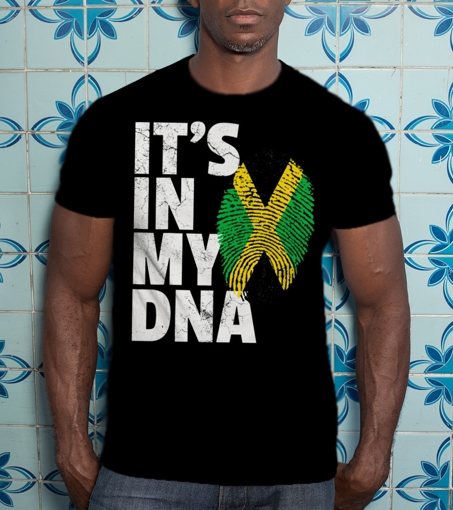 Jamaica Flag It's In My DNA Jamaican Pride Men T-Shirt
