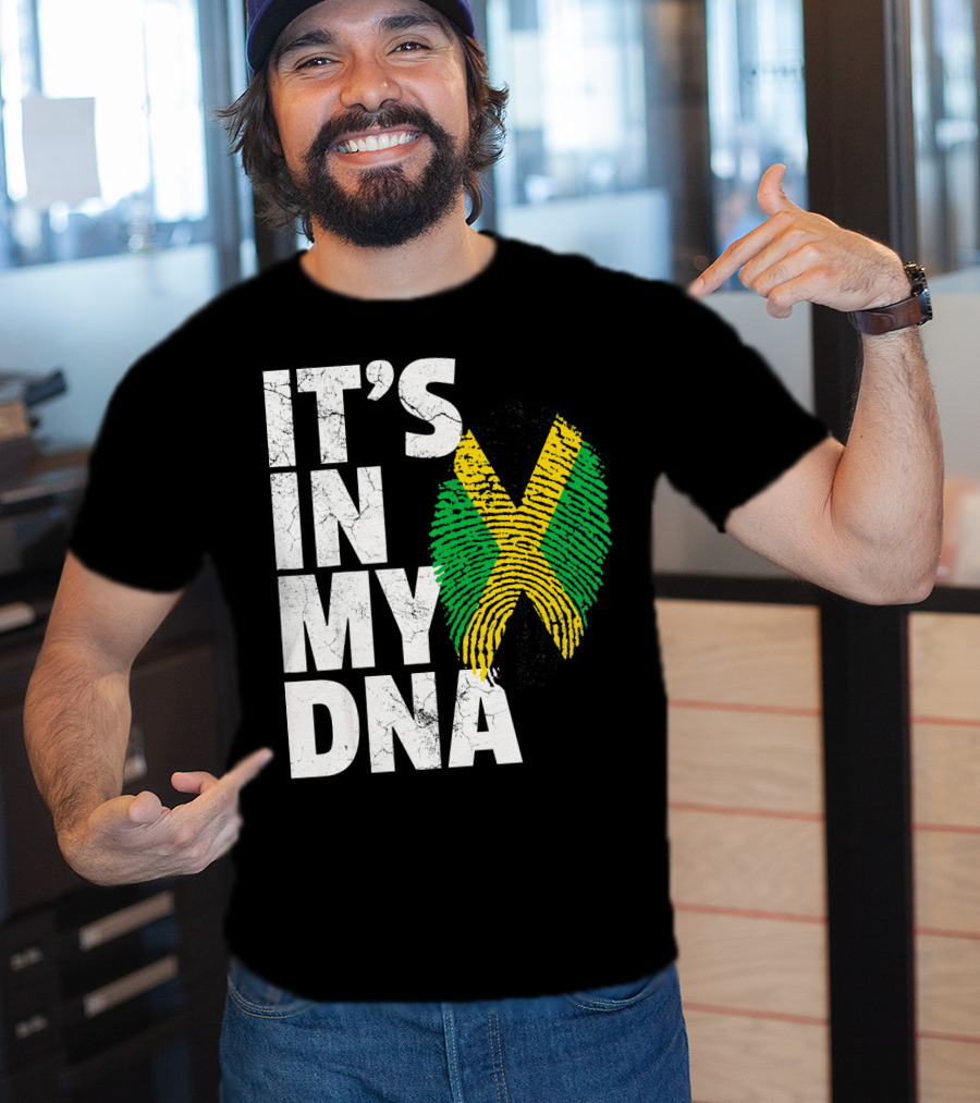 Jamaica Flag It's In My DNA Jamaican Pride Men T-Shirt