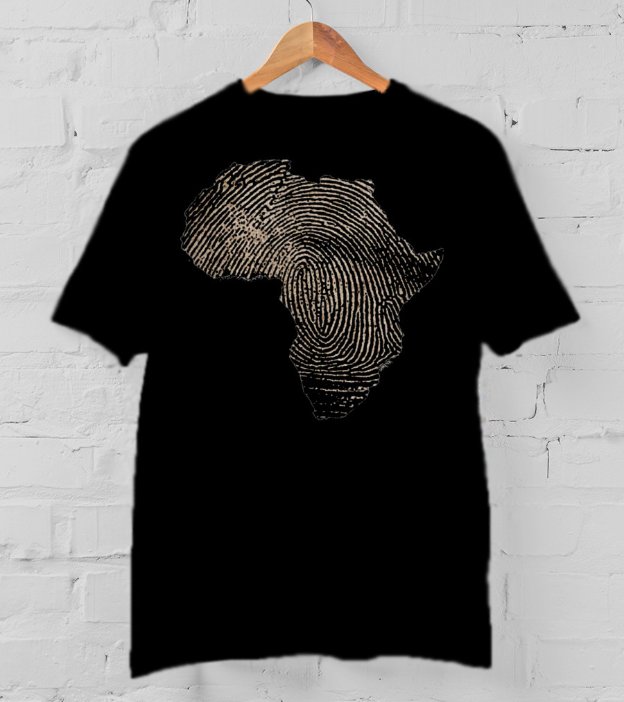 Africa Thumbprint Map T-Shirt