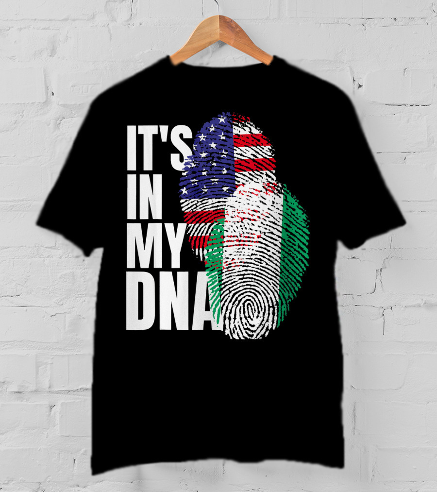 IT'S IN MY DNA American And Nigerian Mix Heritage T-Shirt
