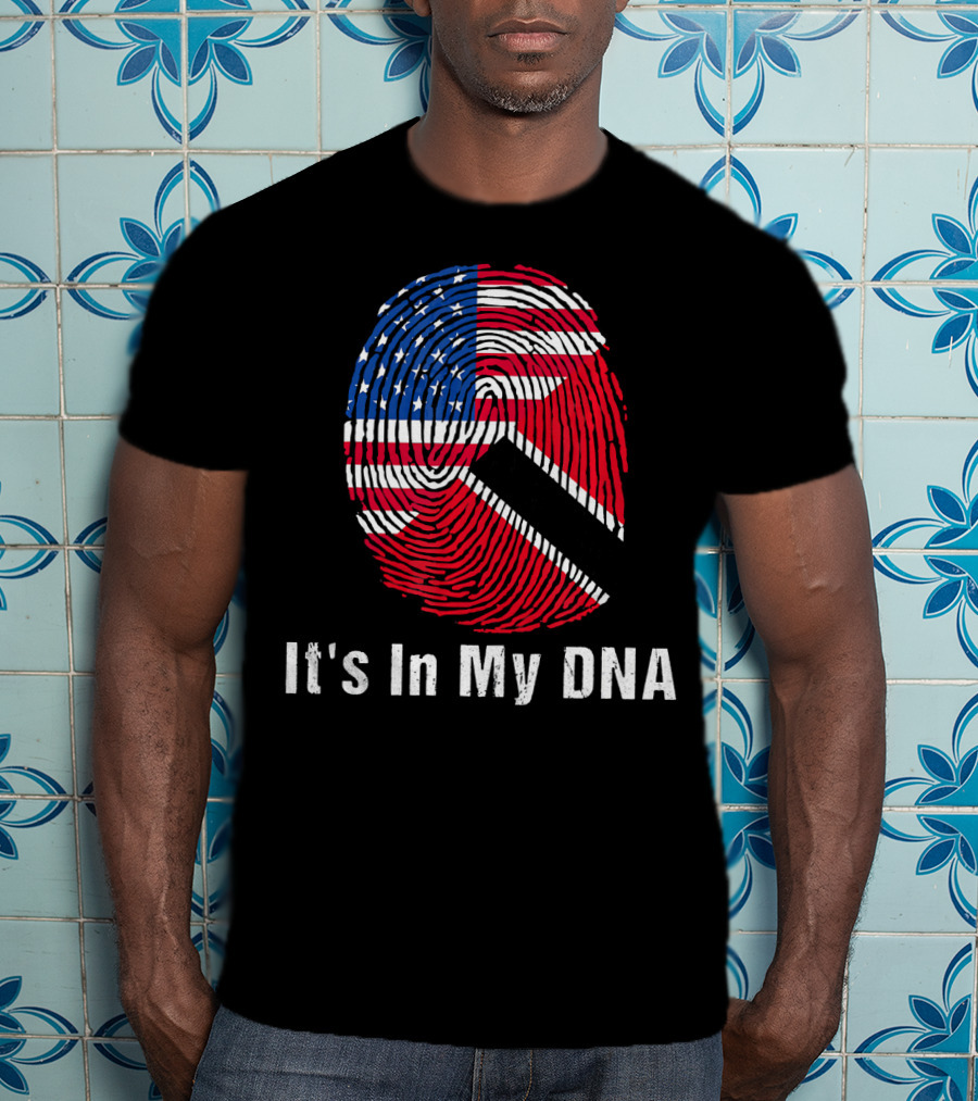 Trinidad And Tobago Flag USA Flag It's In My DNA T-Shirt