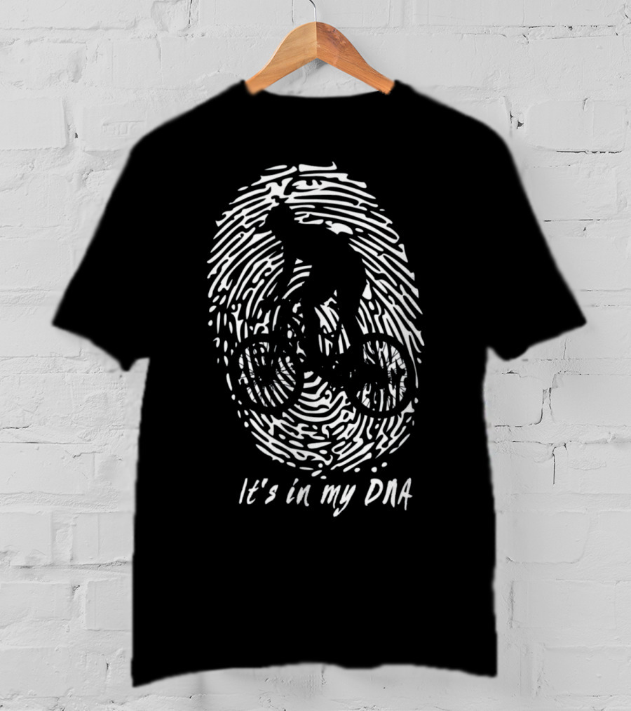 MTB It's In My DNA Fingerprint Cyclist T-Shirt