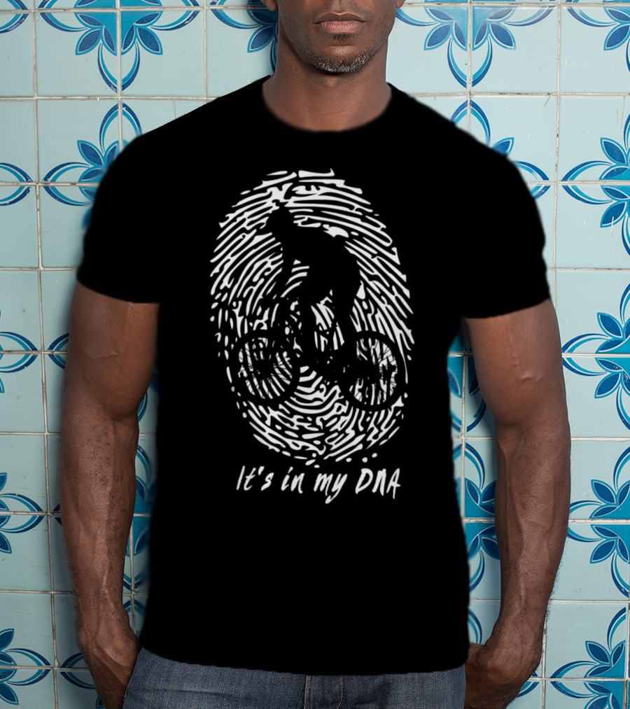 MTB It's In My DNA Fingerprint Cyclist T-Shirt