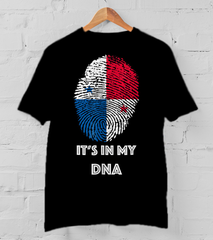 Panama Flag Fingerprint It's In My DNA T-Shirt