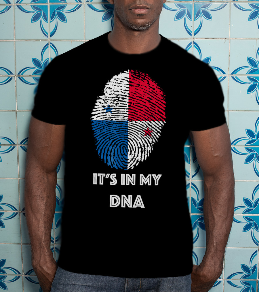 Panama Flag Fingerprint It's In My DNA T-Shirt