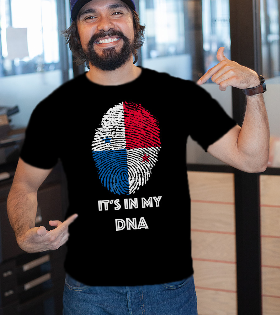 Panama Flag Fingerprint It's In My DNA T-Shirt