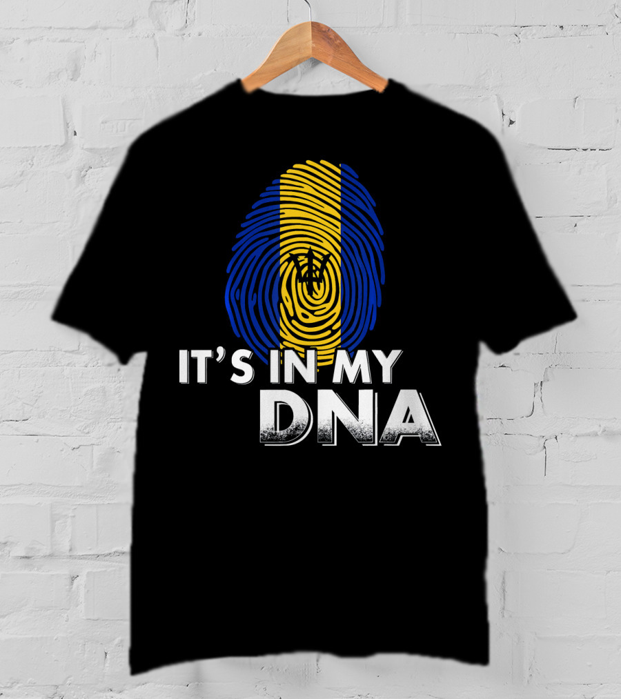 Barbados It's In My DNA Fingerprint Flag T-Shirt