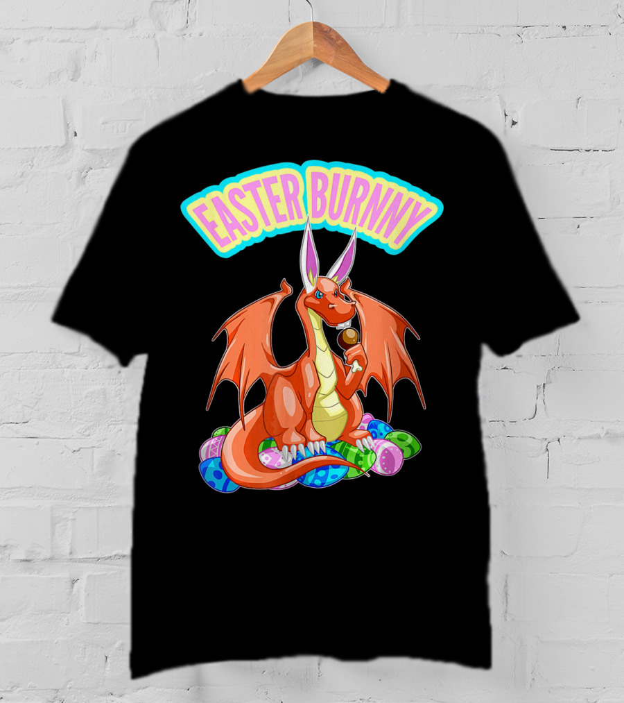 Easter Burnny Dragon With Eggs And Candy T-Shirt