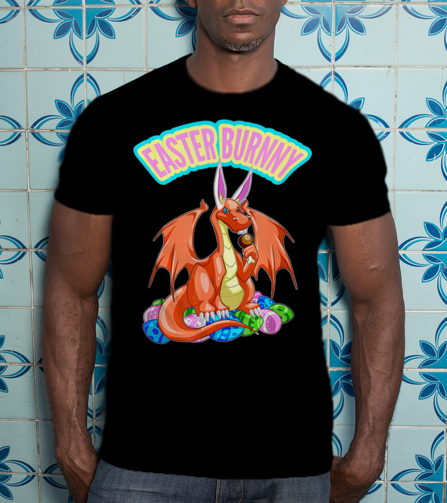 Easter Burnny Dragon With Eggs And Candy T-Shirt
