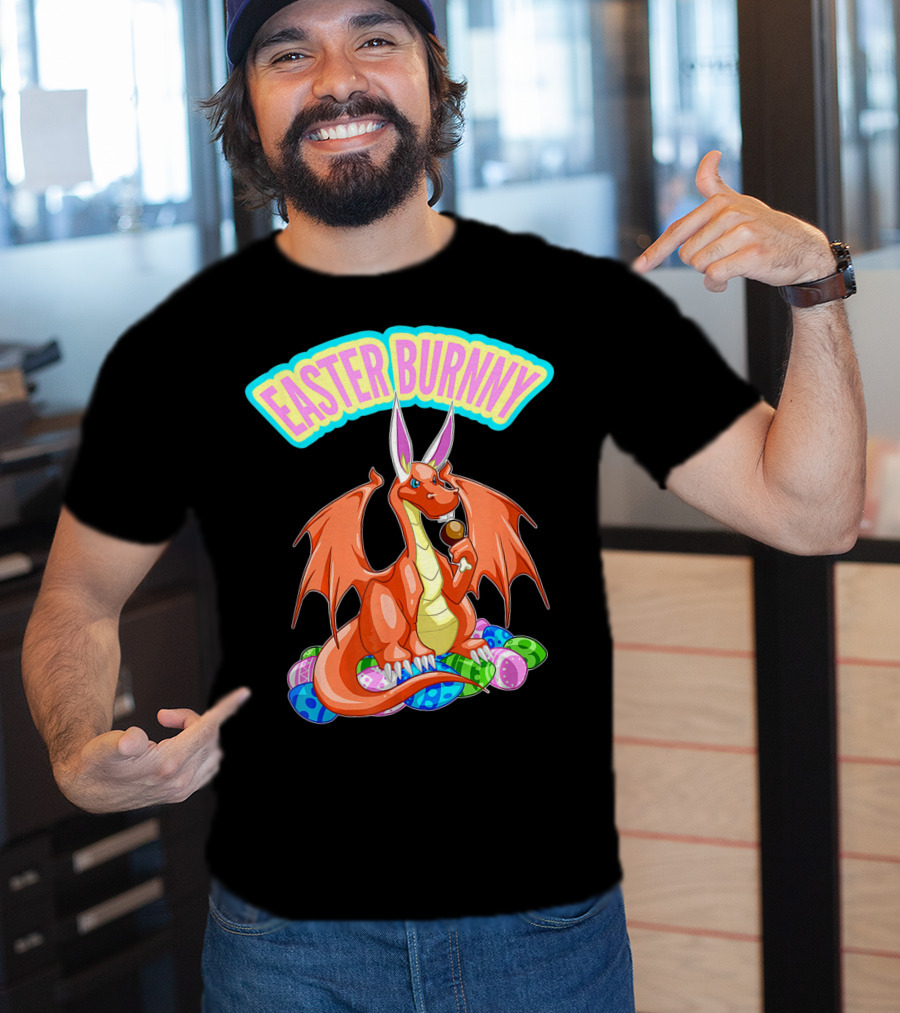 Easter Burnny Dragon With Eggs And Candy T-Shirt