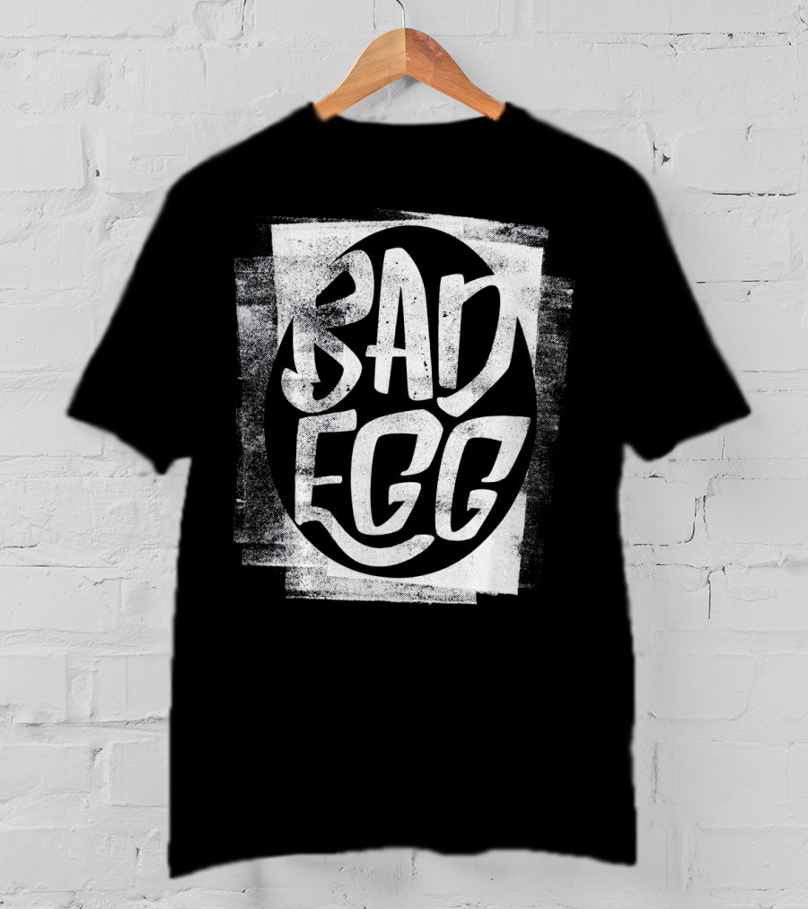 Bad Egg Grunge Typography Easter Humor T-Shirt