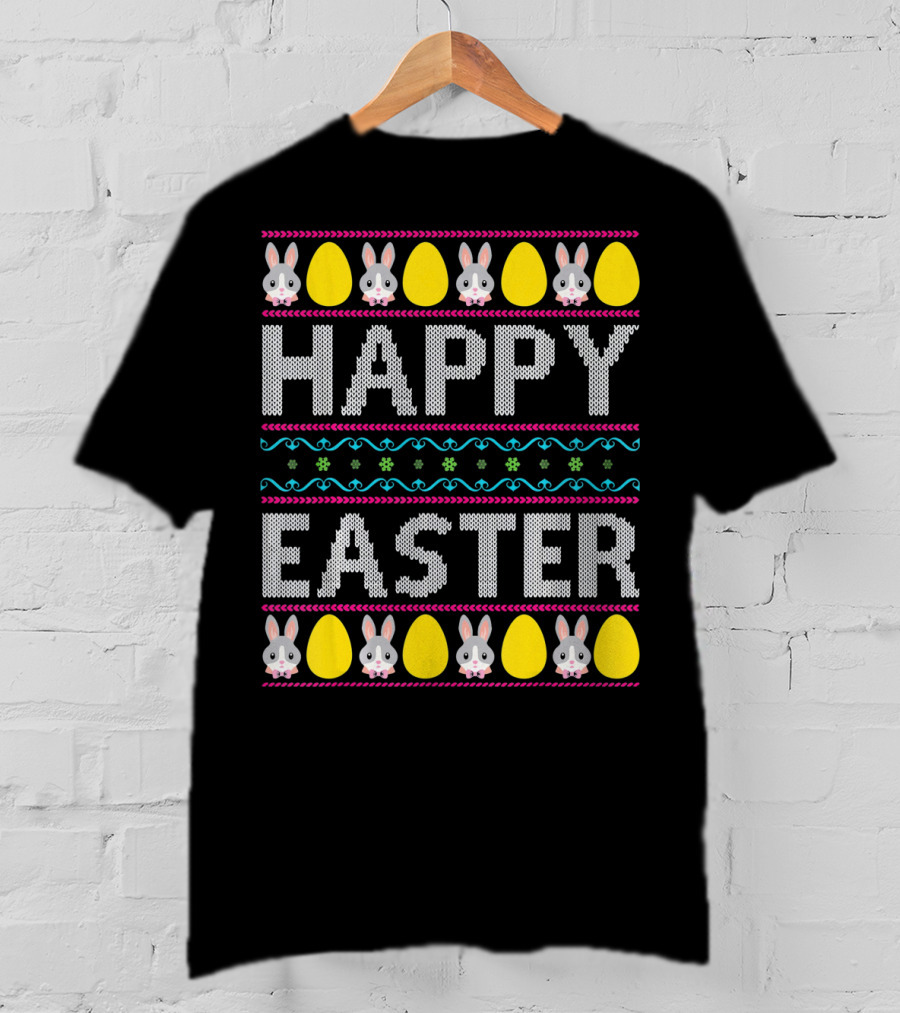 Happy Easter Bunny And Egg T-Shirt