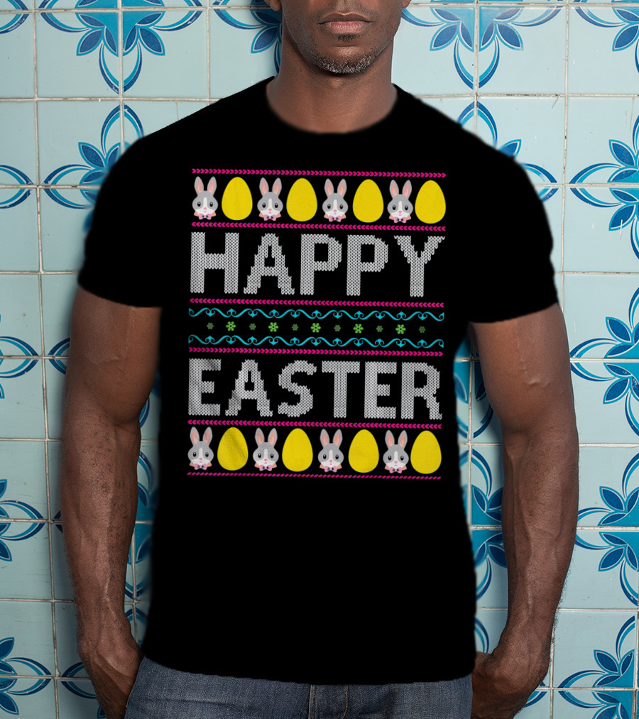Happy Easter Bunny And Egg T-Shirt