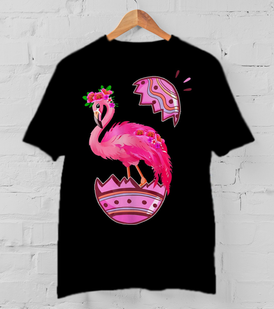 Flamingo Pink Easter Egg Delight T-Shirt