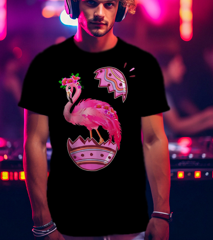 Flamingo Pink Easter Egg Delight T-Shirt