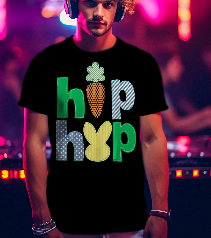 Hip Hop Bunny Carrot Easter T-Shirt