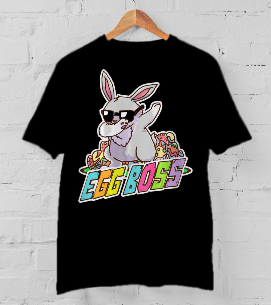 EGG BOSS Easter Bunny Dabbing Sunglasses T-Shirt