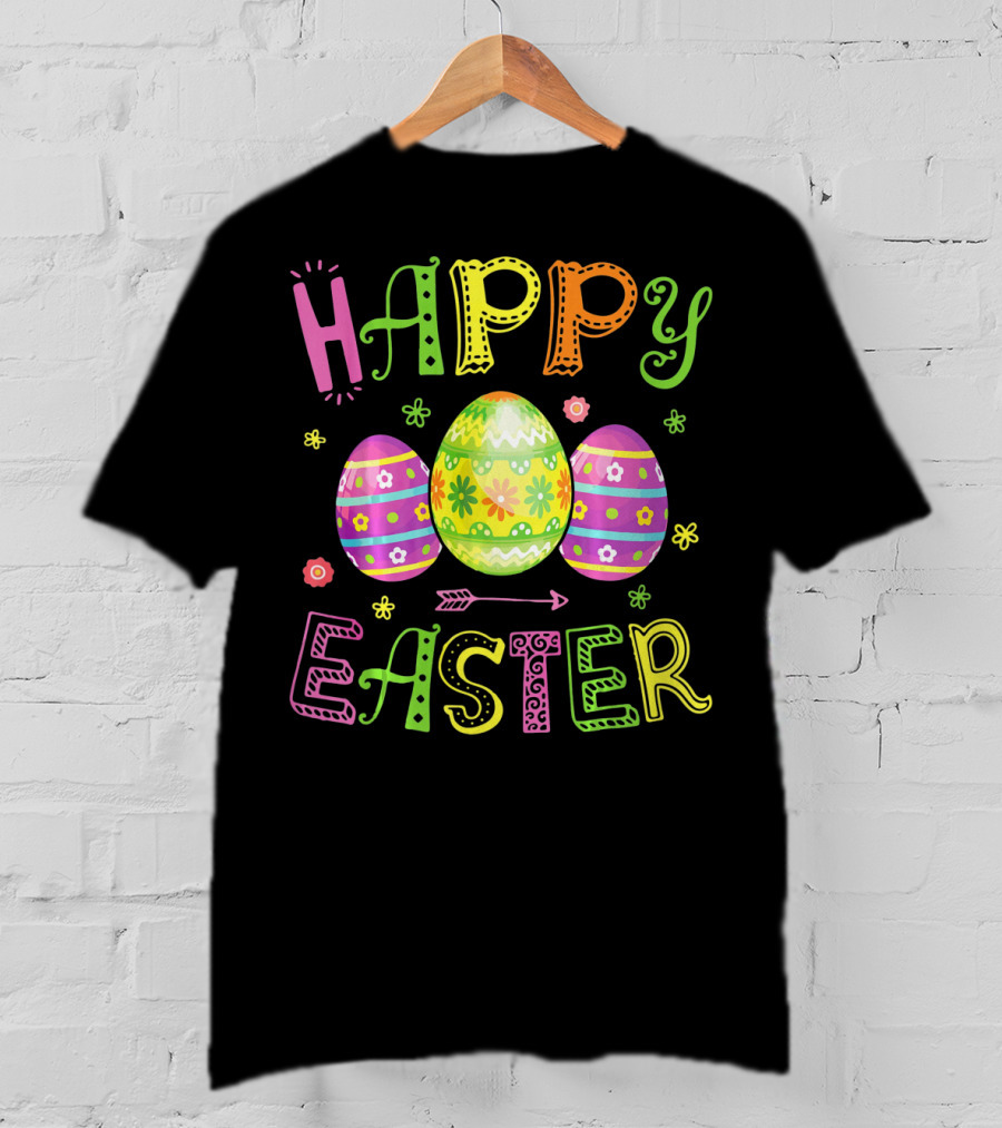 Happy Easter Egg Colorful T-Shirt