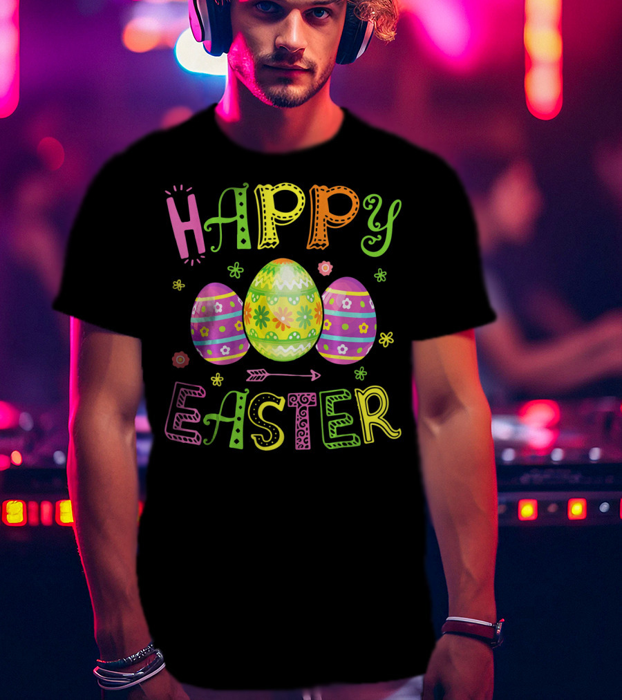Happy Easter Egg Colorful T-Shirt