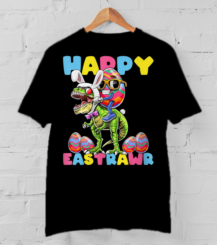 Happy Eastrawr Bunny Dinosaur Egg Rabbit T-Shirt
