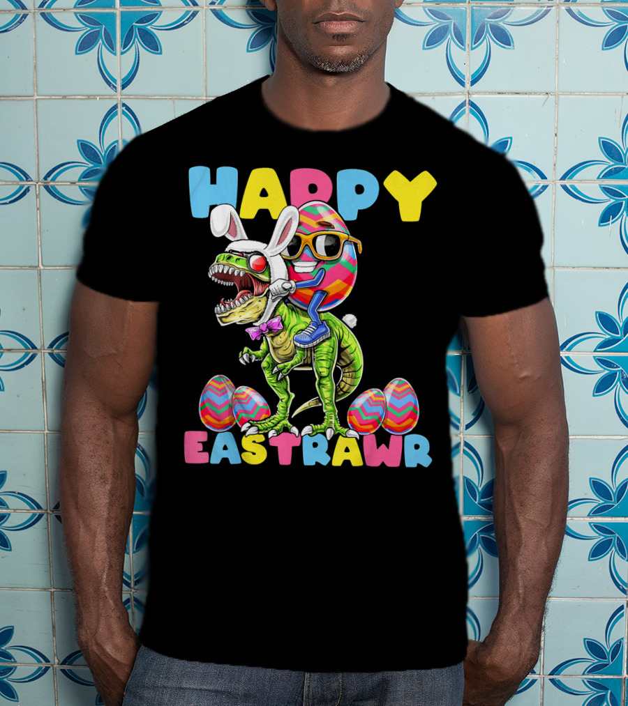 Happy Eastrawr Bunny Dinosaur Egg Rabbit T-Shirt