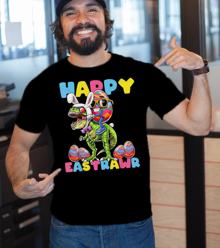 Happy Eastrawr Bunny Dinosaur Egg Rabbit T-Shirt