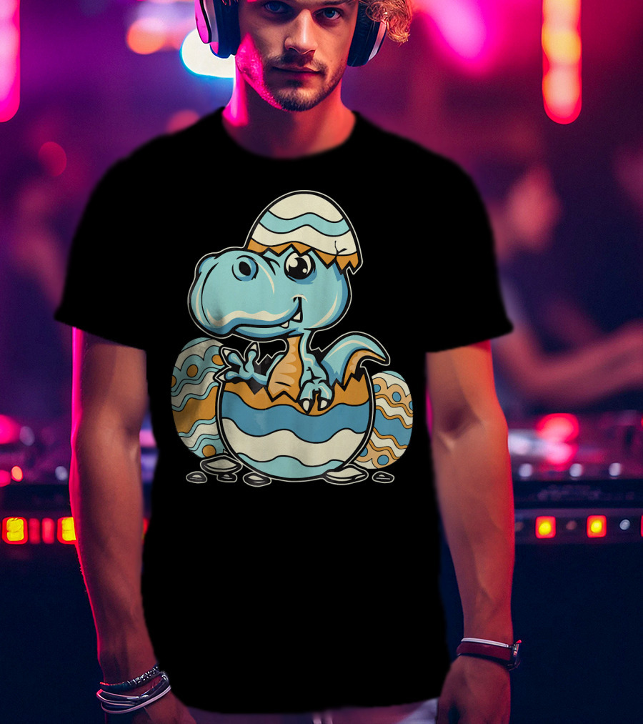 Dinosaur Hatchling In Easter Egg Delight T-Shirt