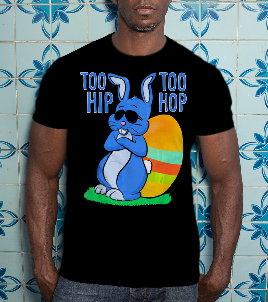 Too Hip Too Hop Easter Bunny Egg Girls Kids T-Shirt