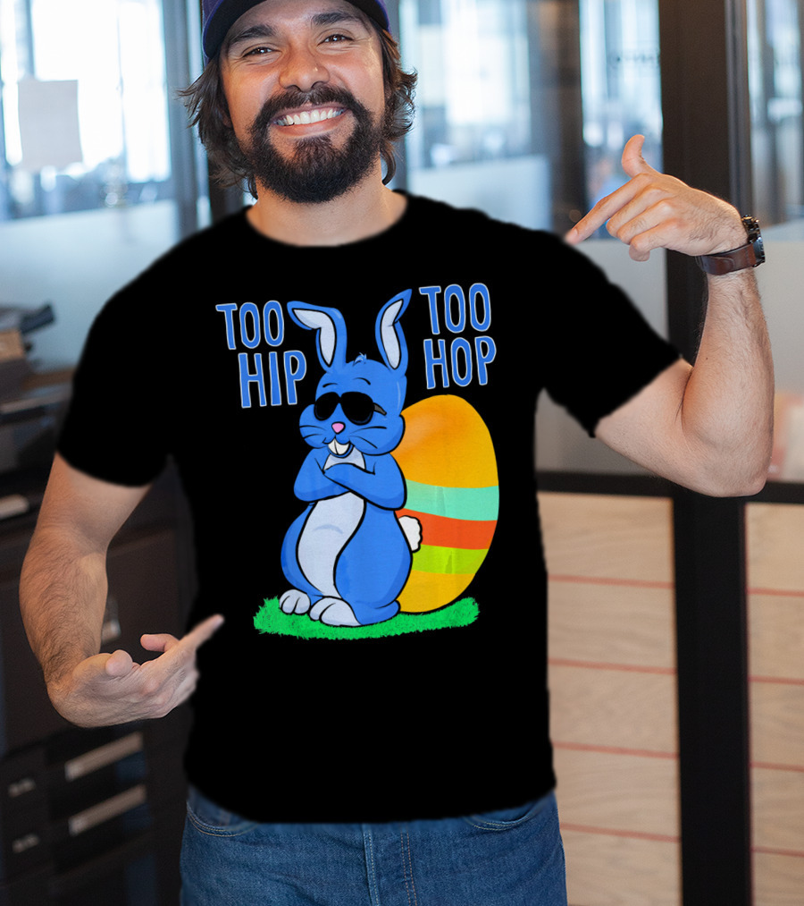 Too Hip Too Hop Easter Bunny Egg Girls Kids T-Shirt