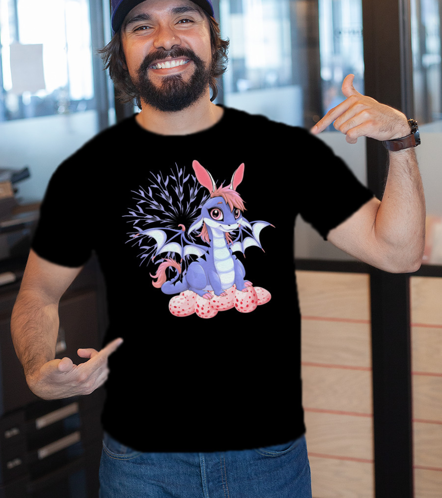 Cute Anime Dragon Bunny Easter Fantasy Toddler T-Shirt