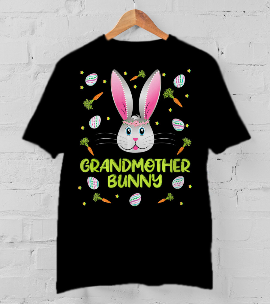 Grandmother Bunny Easter Egg Hunt T-Shirt