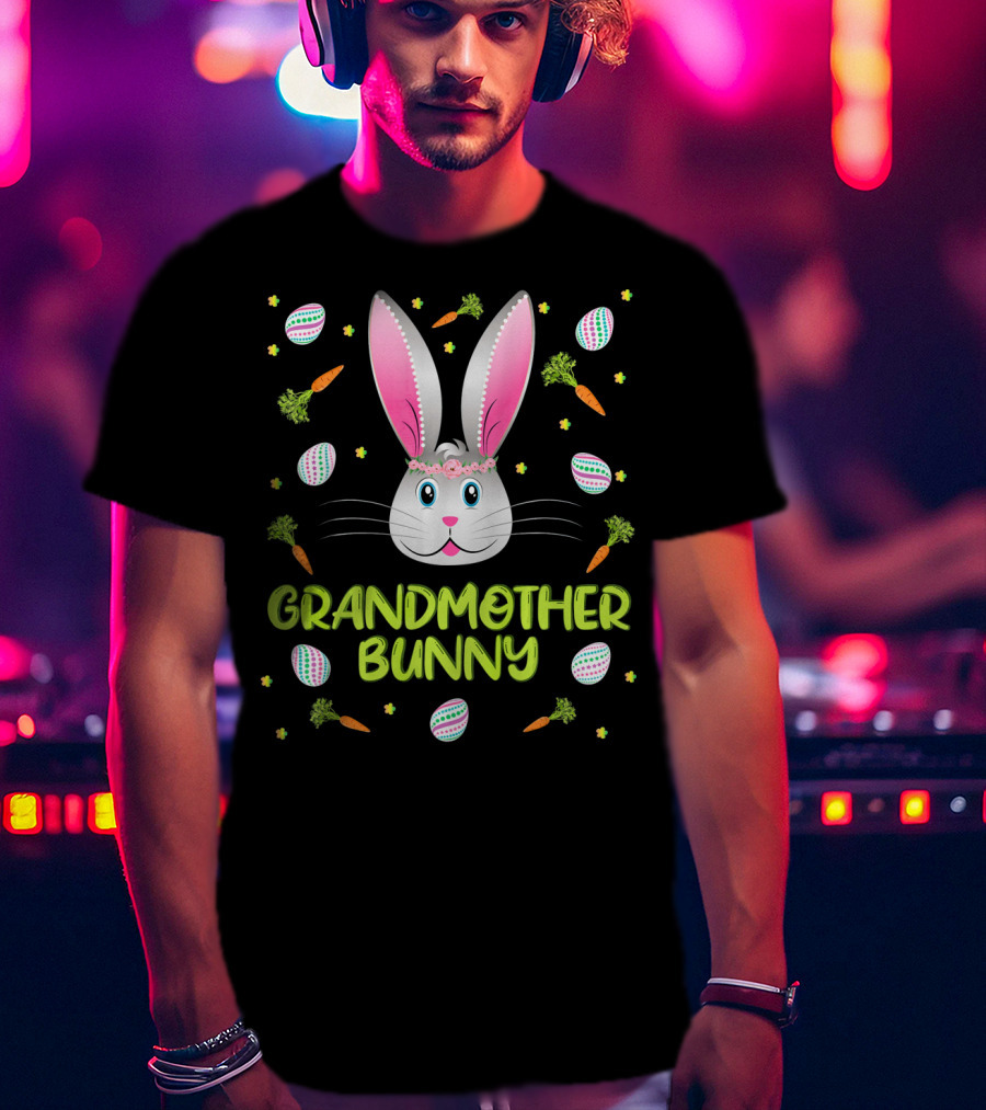 Grandmother Bunny Easter Egg Hunt T-Shirt