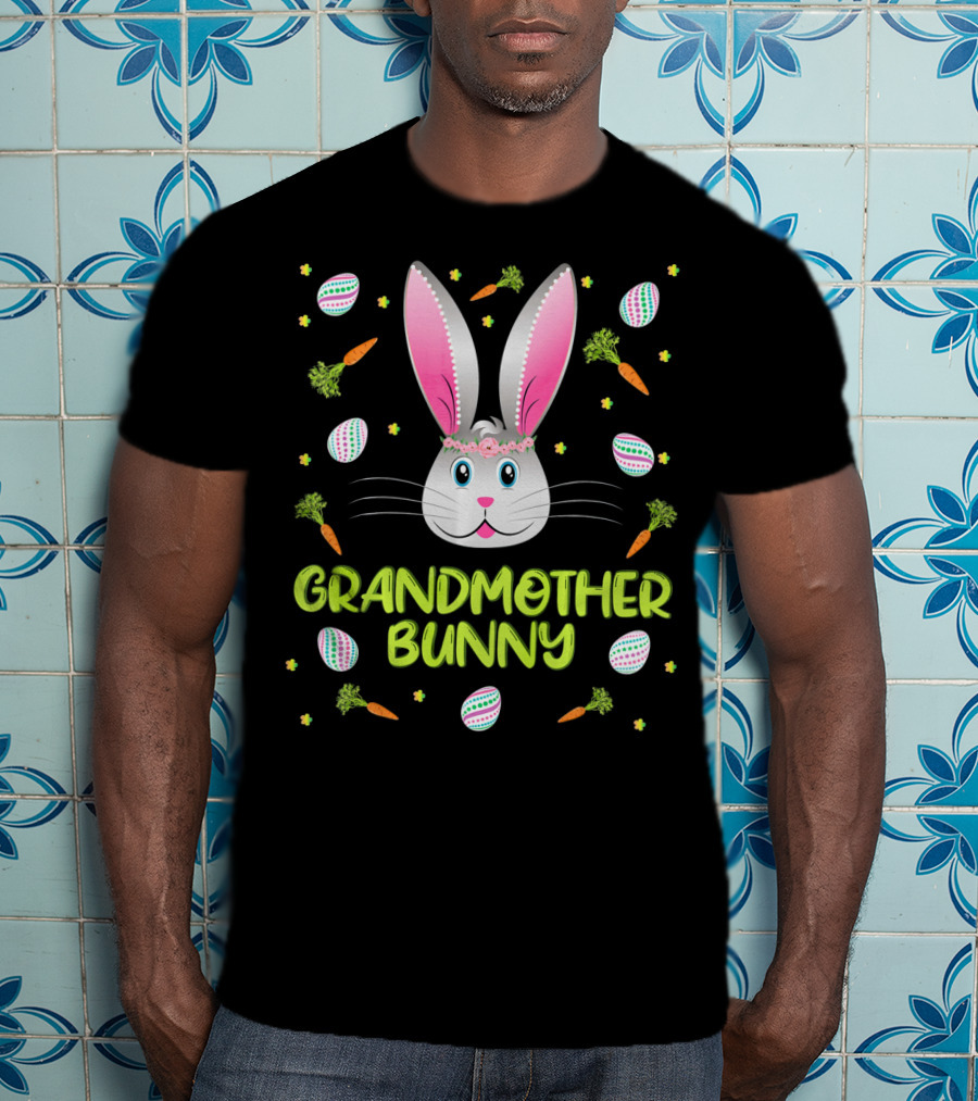 Grandmother Bunny Easter Egg Hunt T-Shirt