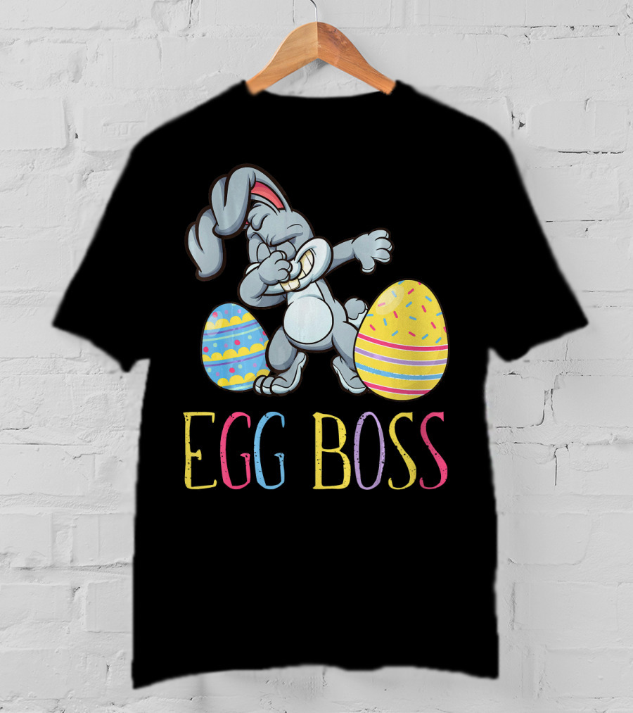 Dabbing Bunny Egg Boss Easter Fun T-Shirt