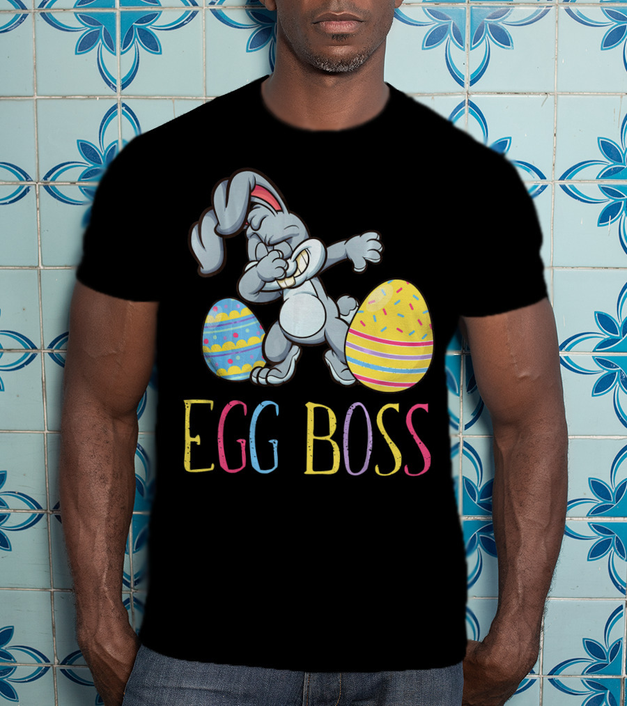 Dabbing Bunny Egg Boss Easter Fun T-Shirt
