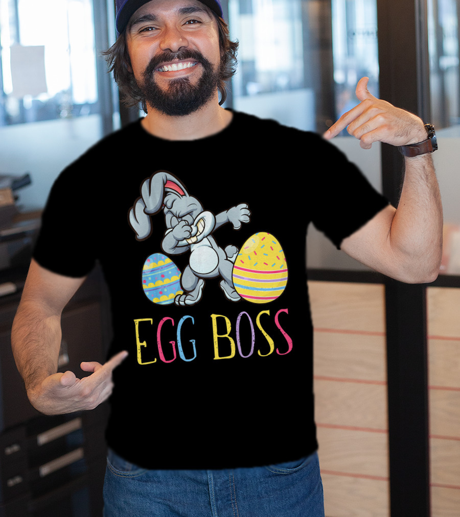 Dabbing Bunny Egg Boss Easter Fun T-Shirt