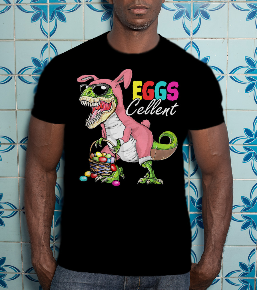 EGGS Cellent Dinosaur Easter Rex Bunny T-Shirt
