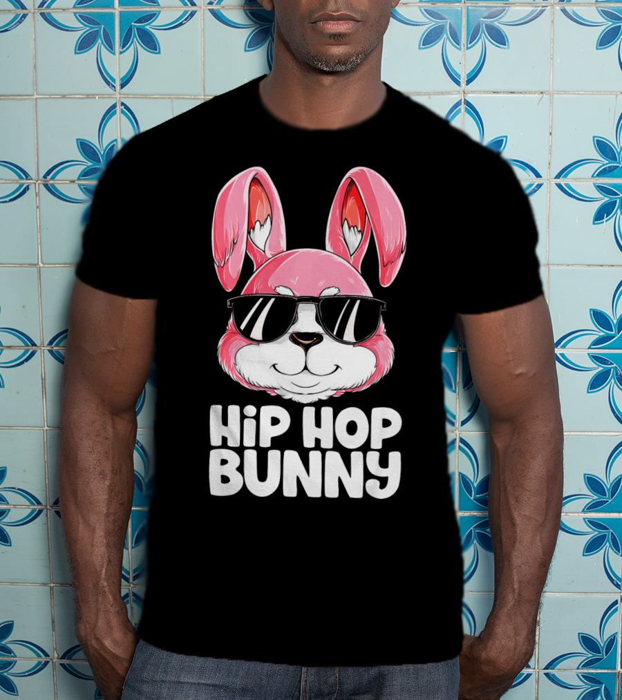 Easter Hip Hop Bunny In Sunglasses T-Shirt