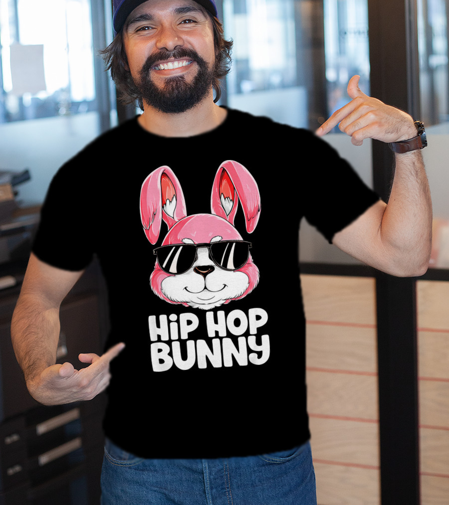 Easter Hip Hop Bunny In Sunglasses T-Shirt