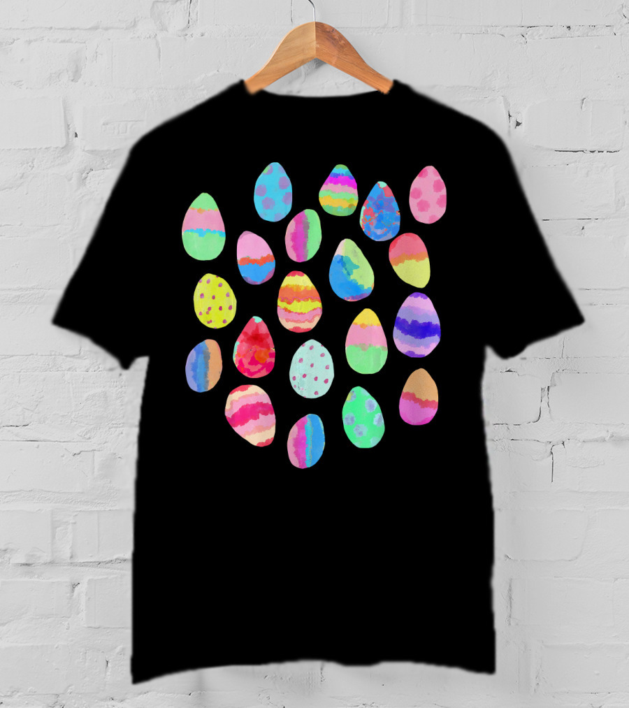 Colorful Painted Easter Egg Patterns Collection T-Shirt