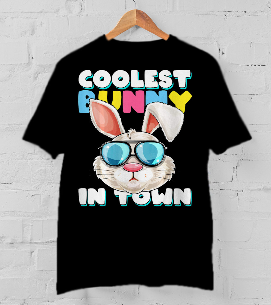 Coolest Bunny In Town Easter Bunny Costume T-Shirt