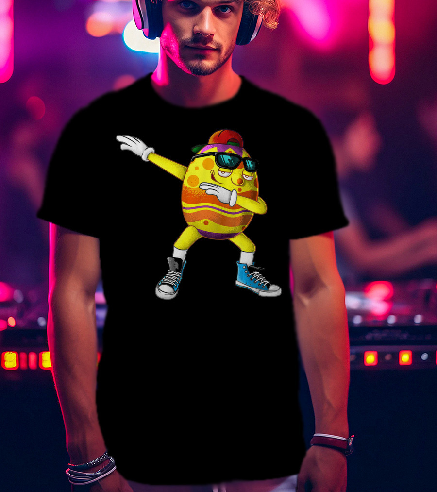 Dabbing Easter Egg Cool Eggspert Dabber T-Shirt