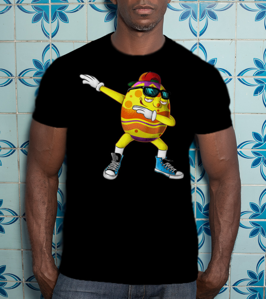 Dabbing Easter Egg Cool Eggspert Dabber T-Shirt