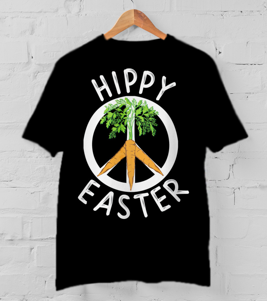 Hippy Easter Peace Carrot Boho T-Shirt