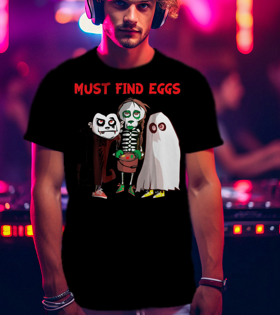 Must Find Eggs Funny Zombies Searching For Easter T-Shirt