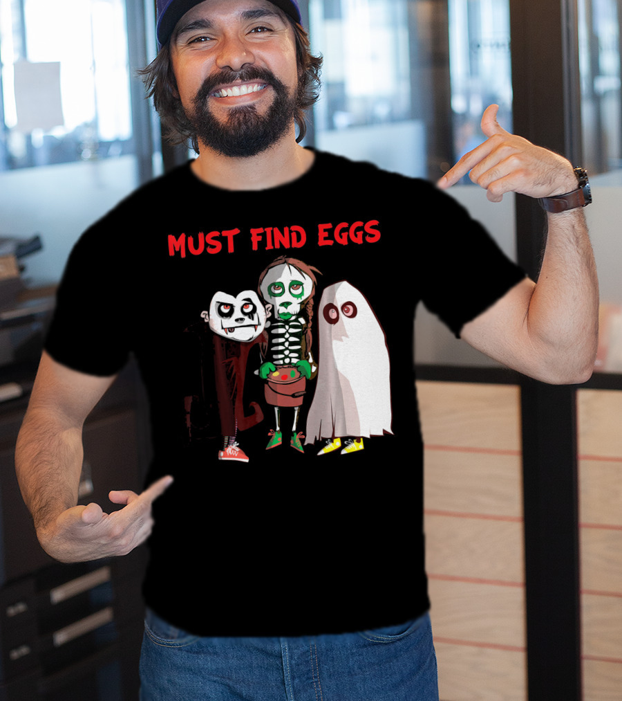 Must Find Eggs Funny Zombies Searching For Easter T-Shirt