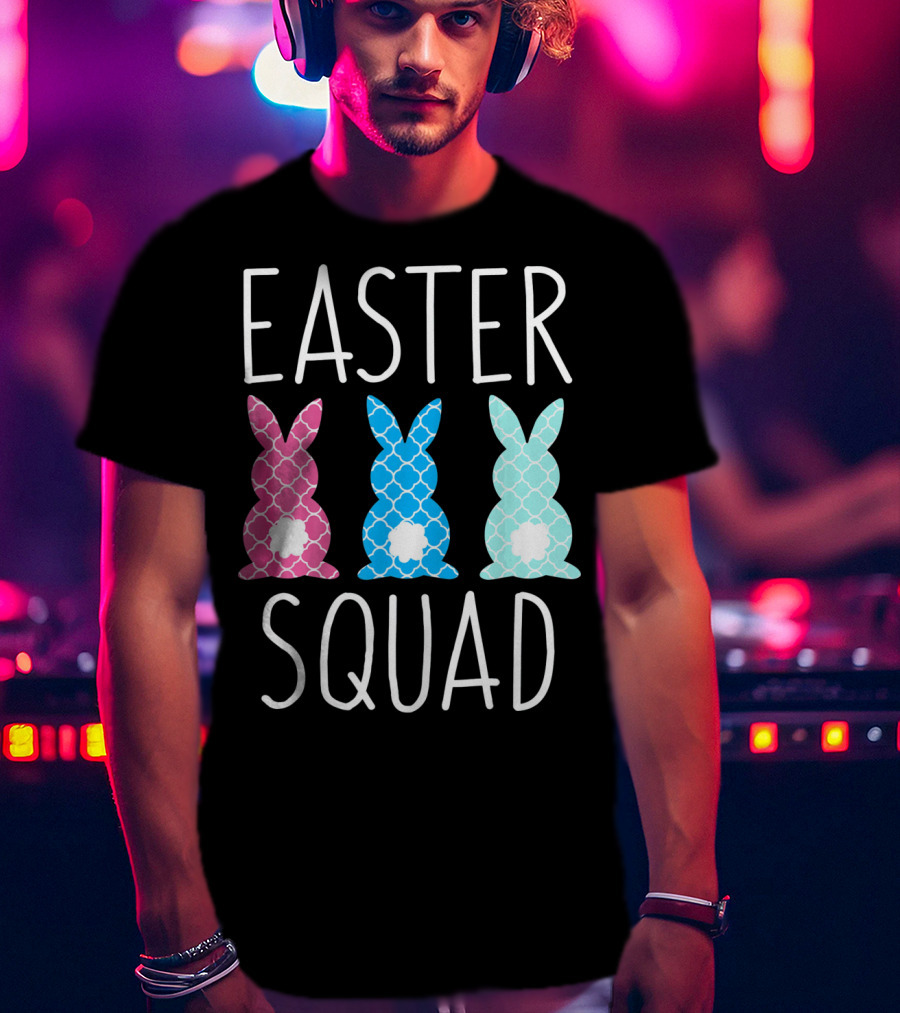 Easter Squad Family Matching Bunny T-Shirt