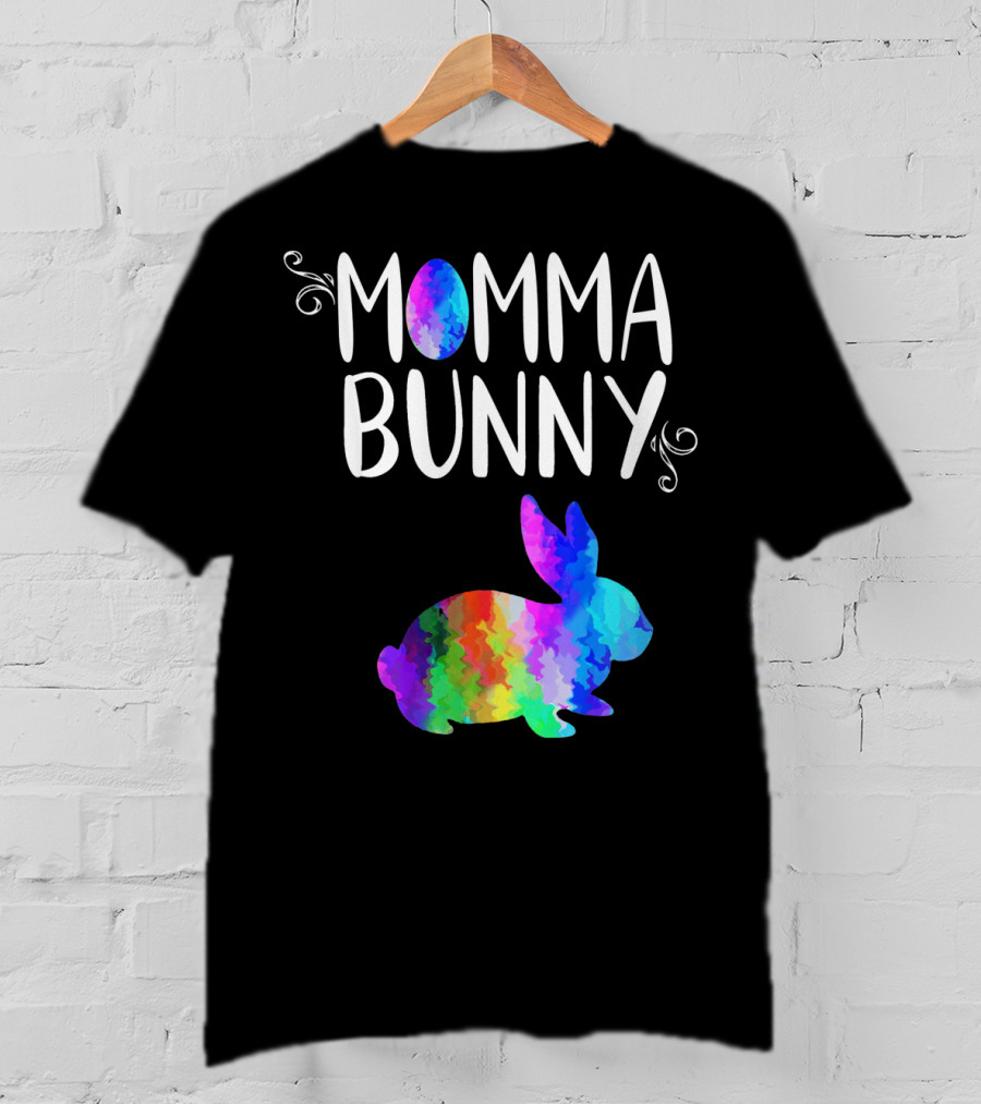 Momma Bunny Rainbow T-Shirt